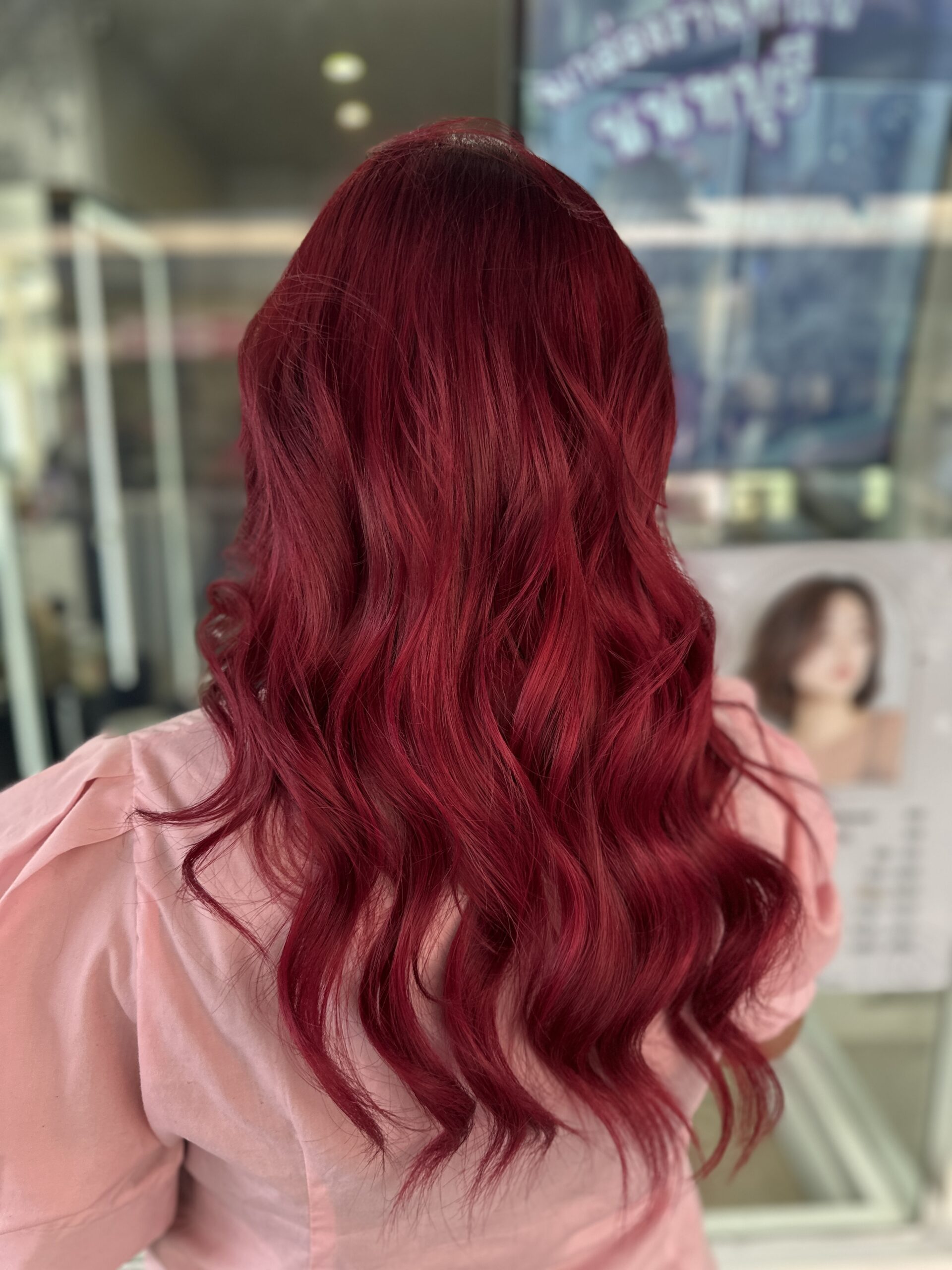 ทำสีผม Berry Red